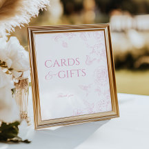 Weiche Rose Chinoiserie Karten und Geschenke