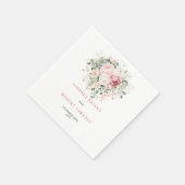 Weiche Rosé-Eukalyptus-Hochzeitsservietten im mini Serviette (Ecke)