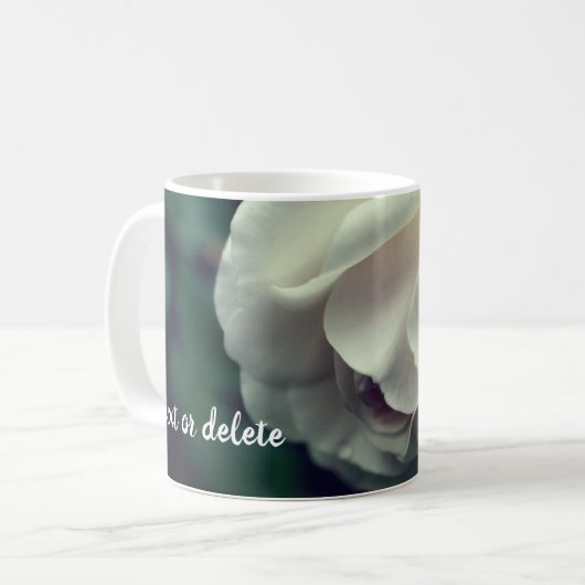 Weiche Rose Personalisiert Kaffeetasse (Vorderseite Links)