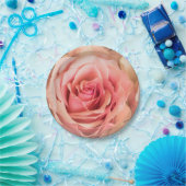 Weiche Rose Rosa Pappteller (Party)