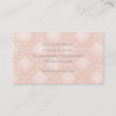 Weiche Rose Trellis in Peach Visitenkarte (Rückseite)