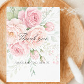 weiche Rosen Blumen Dankeskarten Dankeskarte