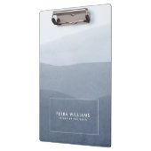 Weiche Ruhe Grau Abstrakte Landschaft Klemmbrett (Links)