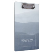 Weiche Ruhe Grau Abstrakte Landschaft Klemmbrett (Rechts)