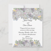 Weiche rustikale Blume Hochzeitsfeiern Einladung (Vorderseite)