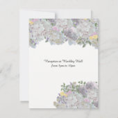 Weiche rustikale Blume Hochzeitsfeiern Einladung (Rückseite)