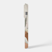 Weiche Salbei- und Rosé-Abstrakte Botanische Kunst iPhone Hülle (Linke Seite)