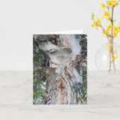 weiche, schälende weiße Rinde Grußkarte Karte (Gelbe Blume)