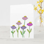 Weiche Scheibenblume Sympathie Karte (Gelbe Blume)