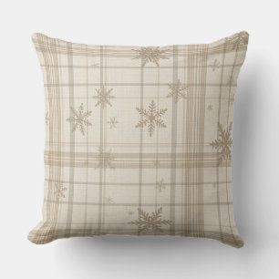 Weiche Schneegestrickte Gingham-Karo-Wurfkissen Kissen