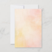 Weiche Sommer-Blume RSVP-Karte für Hochzeiten RSVP Karte (Rückseite)