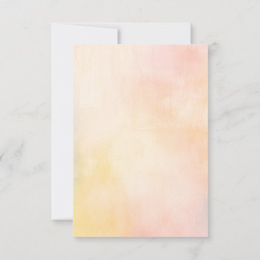 Weiche Sommer-Blume RSVP-Karte für Hochzeiten RSVP Karte (Rückseite)