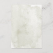 Weiche Sonnenblumen Boho Herz Hochzeit Details Begleitkarte (Rückseite)