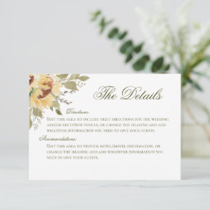 Weiche Sonnenblumen, die eine Hochzeitskarte haben Begleitkarte