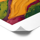 Weiche Sonnenblumen Poster (Ecke)