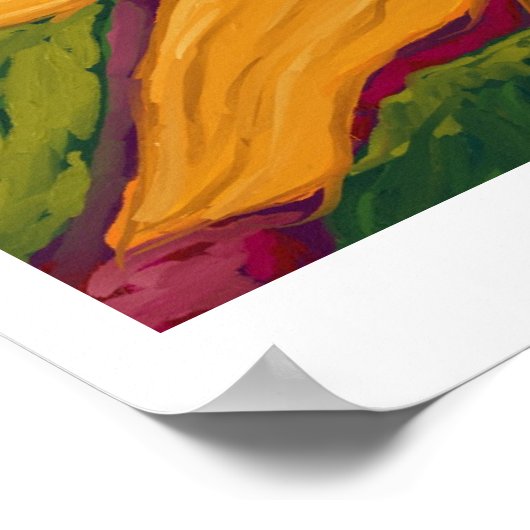 Weiche Sonnenblumen Poster (Ecke)