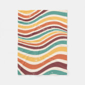 Weiche Streifen, Grunge. Retro Fleecedecke (Vorderseite)