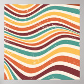 Weiche Streifen, Grunge. Retro Poster (Vorne)