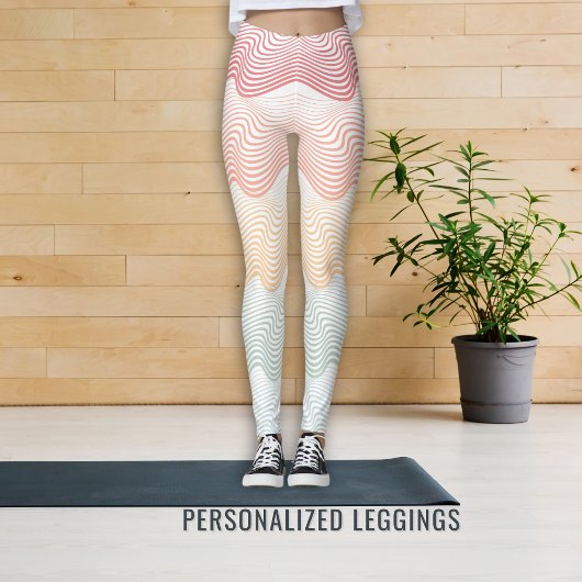 Weiche Streifen mit Ihrem Namen und eleganten Spor Leggings