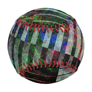 Weiche Streifen und farbige Kratzer mit Clipping Baseball