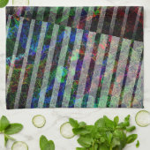 Weiche Streifen und farbige Kratzer mit Clipping Geschirrtuch (Gefaltet)