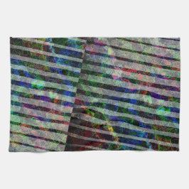 Weiche Streifen und farbige Kratzer mit Clipping Geschirrtuch