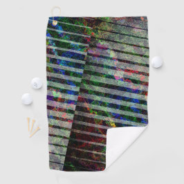 Weiche Streifen und farbige Kratzer mit Clipping Golfhandtuch