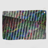 Weiche Streifen und farbige Kratzer mit Clipping Golfhandtuch (Horizontal)