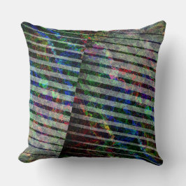 Weiche Streifen und farbige Kratzer mit Clipping Kissen