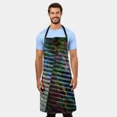 Weiche Streifen und farbige Kratzer mit Clipping Schürze (Getragen)