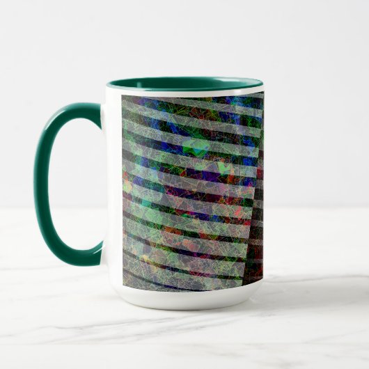 Weiche Streifen und farbige Kratzer mit Clipping Tasse (Links)