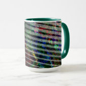 Weiche Streifen und farbige Kratzer mit Clipping Tasse (VorderseiteRechts)