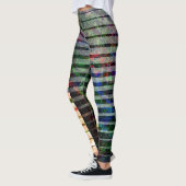 Weiche Streifen und farbige Kratzer, seitliche Det Leggings (Links)