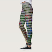 Weiche Streifen und farbige Kratzer, seitliche Det Leggings (Links)