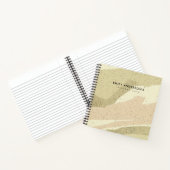 WEICHE SUBTLE PINK GRAU MODERN ABSTRAKTE KUNSTWELL NOTIZBLOCK (Innenseite)