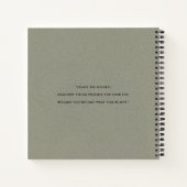 WEICHE SUBTLE PINK GRAU MODERN ABSTRAKTE KUNSTWELL NOTIZBLOCK (Rückseite)