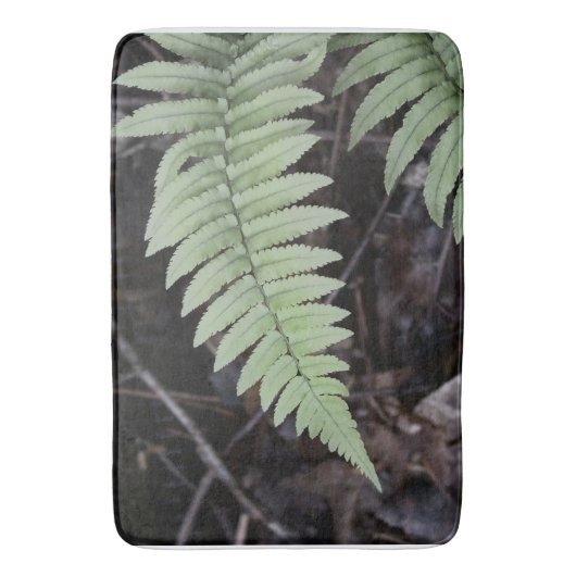 Weiche Tönungs-Farne und Blätter Badematte (Vorderseite Vertikal)