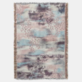 Weiche Touch-Painterly Fransen-Decke Decke (Vorderseite Vertikal)