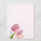 Weiche Tulpen Einladung (Rückseite)