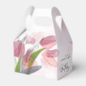 Weiche Tulpen, eleganter Geburtstag Geschenkschachtel (Rückseite)