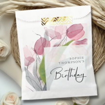 Weiche Tulpen, eleganter Geburtstag