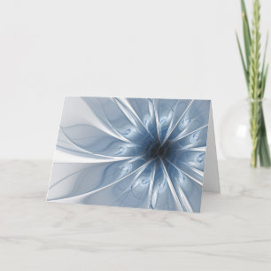 Weiche und zarte blaue Fraktal Fantasie Blume cu