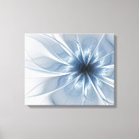 Weiche und zarte blaue Fraktal Fantasie Blume cu