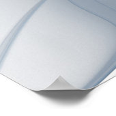 Weiche und zarte blaue Fraktal Fantasie Blume cu Poster (Ecke)