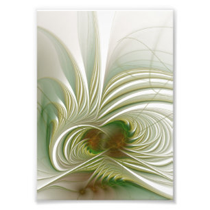 Weiche und zarte fraktale Fantasieblume Fotodruck