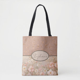 Weiche Vintage Grundierung im Blumenstil Tasche