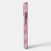 Weiche Vintage rosa Kirschblüten Case-Mate iPhone Hülle (Rückseite / Links)