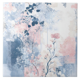 Weiche Vintage Vibes Floral Fliese