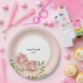 Weiche Violett-Blush-Rose Pappteller (Party)