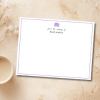 Weiche Violette Elefanten-Kinderzimmer-Schreibware